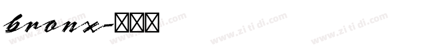 bronx字体转换