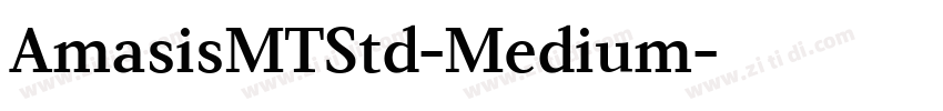 AmasisMTStd-Medium字体转换