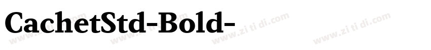 CachetStd-Bold字体转换