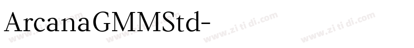 ArcanaGMMStd字体转换