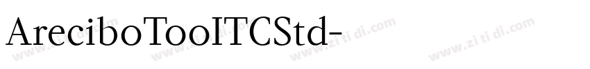 AreciboTooITCStd字体转换