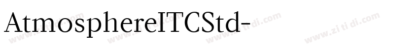 AtmosphereITCStd字体转换