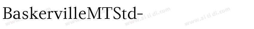 BaskervilleMTStd字体转换