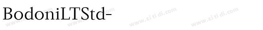 BodoniLTStd字体转换