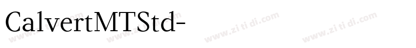 CalvertMTStd字体转换
