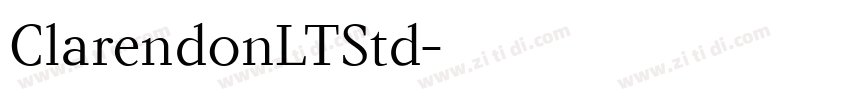 ClarendonLTStd字体转换