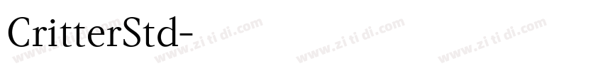 CritterStd字体转换