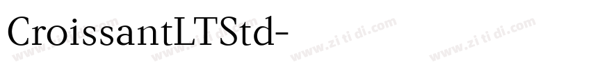 CroissantLTStd字体转换