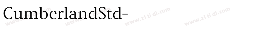 CumberlandStd字体转换