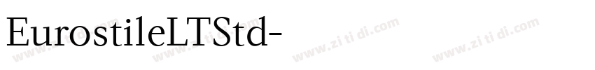 EurostileLTStd字体转换
