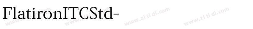 FlatironITCStd字体转换
