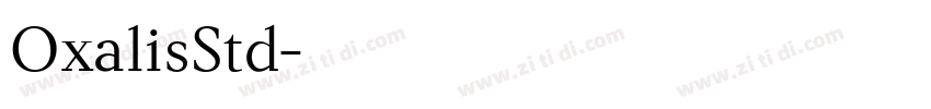 OxalisStd字体转换