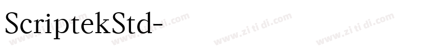 ScriptekStd字体转换