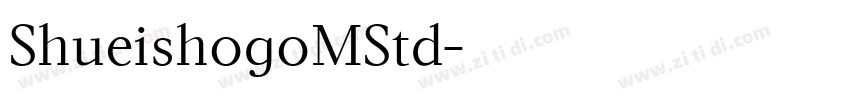 ShueishogoMStd字体转换