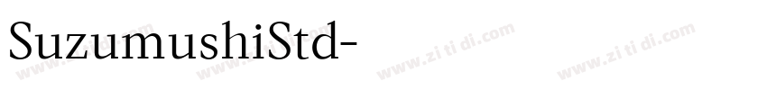 SuzumushiStd字体转换