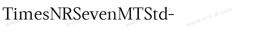 TimesNRSevenMTStd字体转换