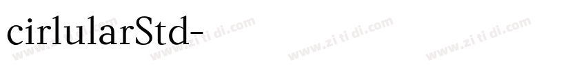 cirlularStd字体转换