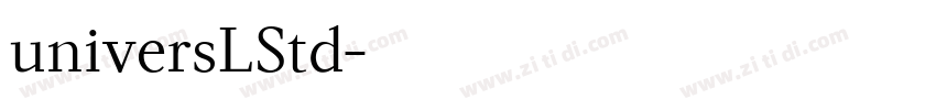 universLStd字体转换