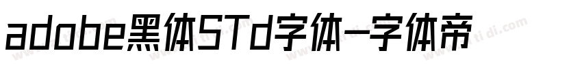 adobe黑体STd字体字体转换