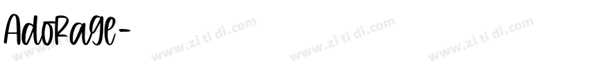 Adorage字体转换