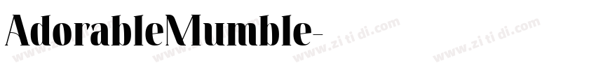 AdorableMumble字体转换