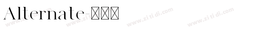 Alternate字体转换 Alternate字体转换