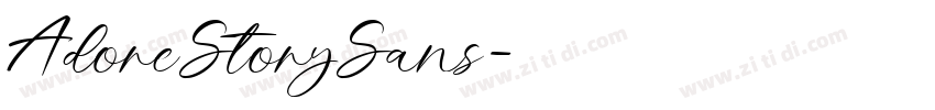 AdoreStorySans字体转换