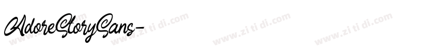 AdoreStorySans字体转换