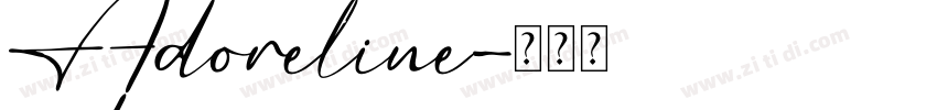 Adoreline字体转换
