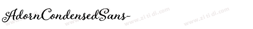 AdornCondensedSans字体转换