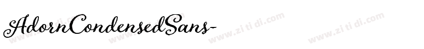 AdornCondensedSans字体转换