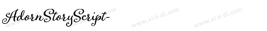 AdornStoryScript字体转换