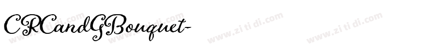 CRCandGBouquet字体转换