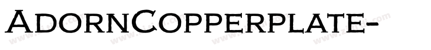 AdornCopperplate字体转换
