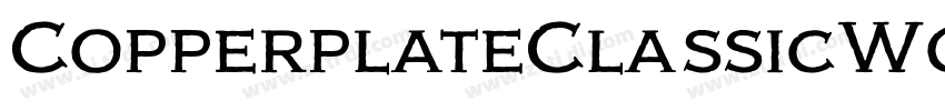 CopperplateClassicW0字体转换