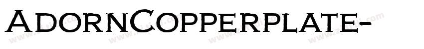 AdornCopperplate字体转换