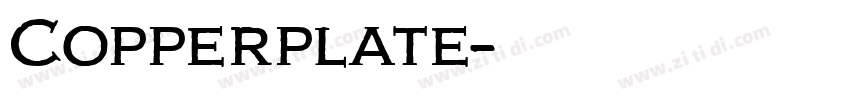 Copperplate字体转换