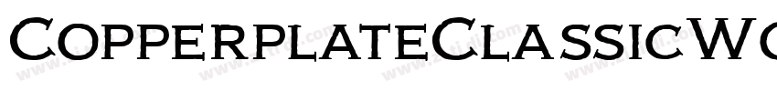 CopperplateClassicW0字体转换