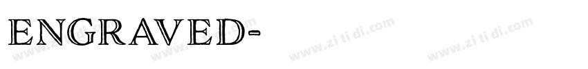 engraved字体转换