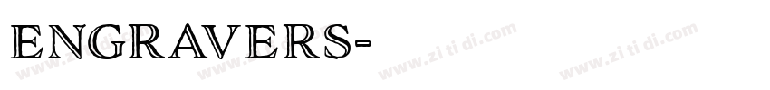 engravers字体转换