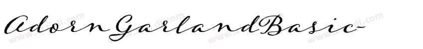 AdornGarlandBasic字体转换