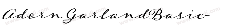 AdornGarlandBasic字体转换
