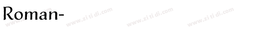 Roman字体转换
