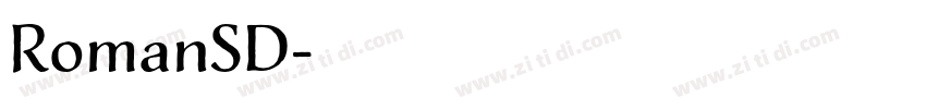 RomanSD字体转换