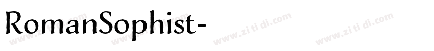 RomanSophist字体转换