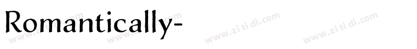 Romantically字体转换