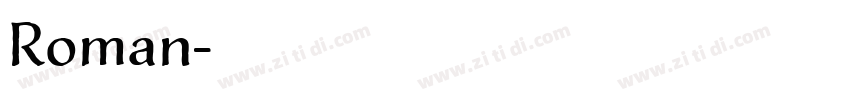 Roman字体转换