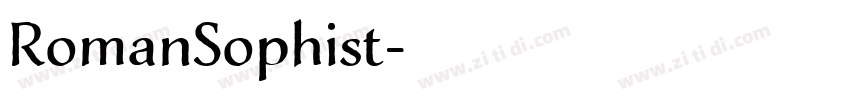 RomanSophist字体转换