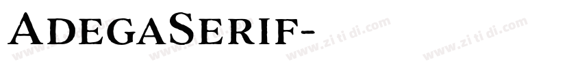 AdegaSerif字体转换