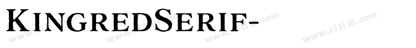 KingredSerif字体转换